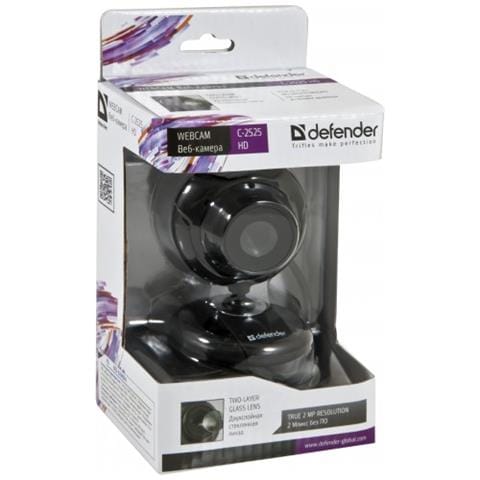 C-2525HD, 1600 x 1200 Pixel, 640x480@30fps, 1600 x 1200 Pixel, USB 2.0, Nero, CMOS - Foto 1